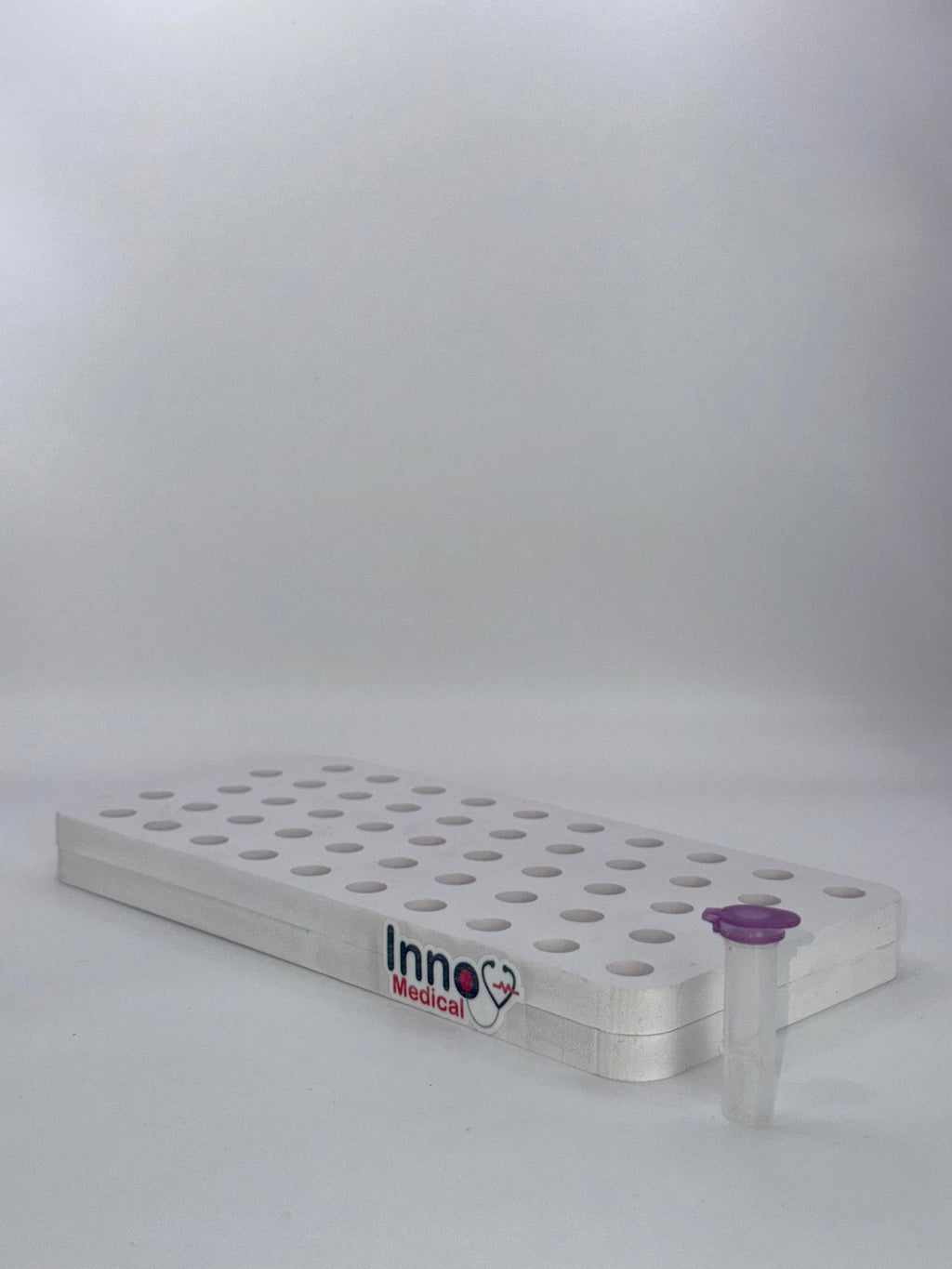 Portoir 50 microtubes plats