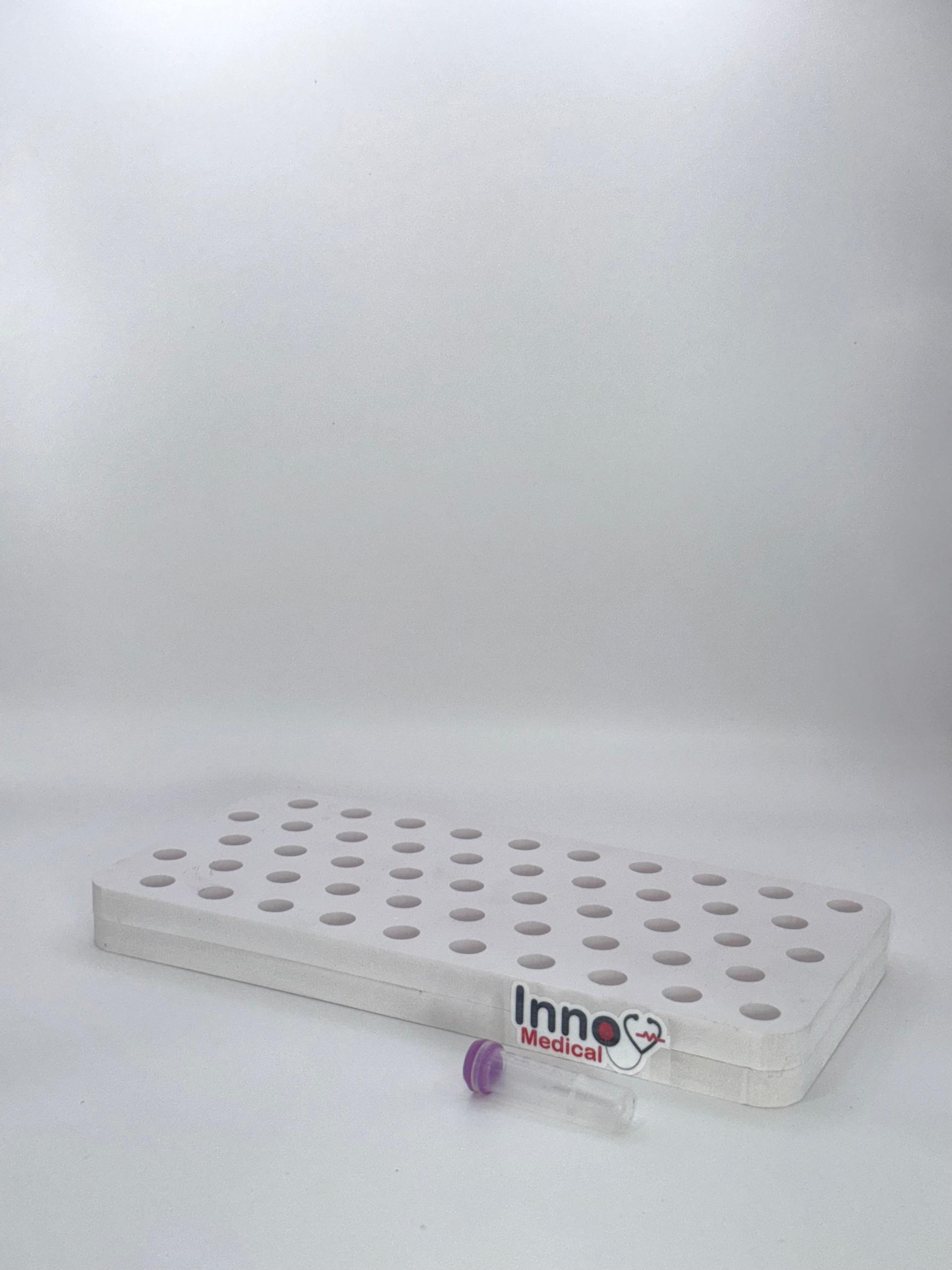 Portoir 50 microtubes plats